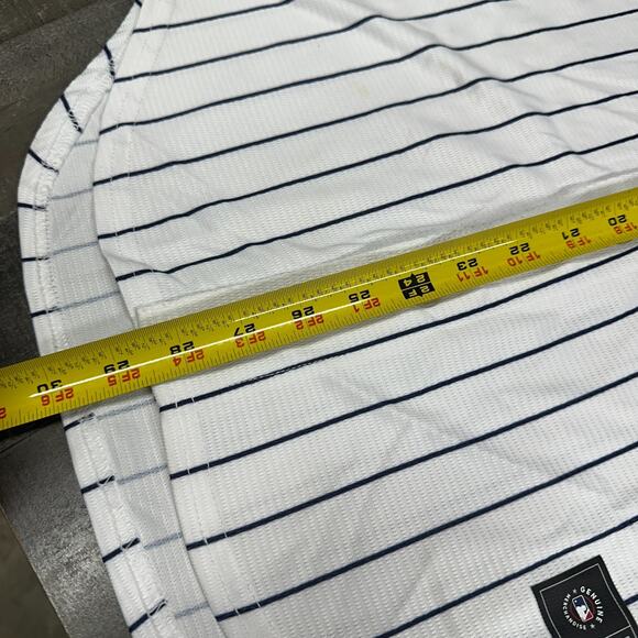 Nike New York Yankees Derek Jeter Pinstripe Home Jersey Men's Size Medium White - Picture 2 of 10